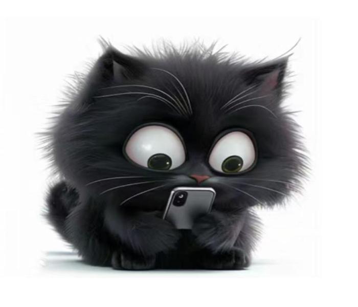 Hình ảnh mèo mun chibi dễ thương