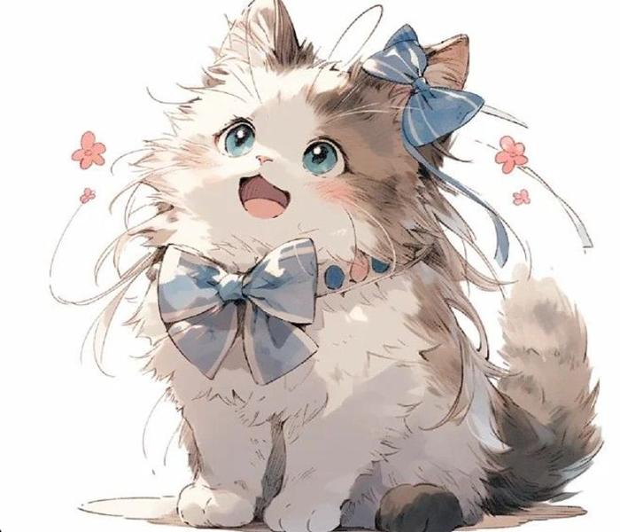 Ảnh mèo anime xinh cute