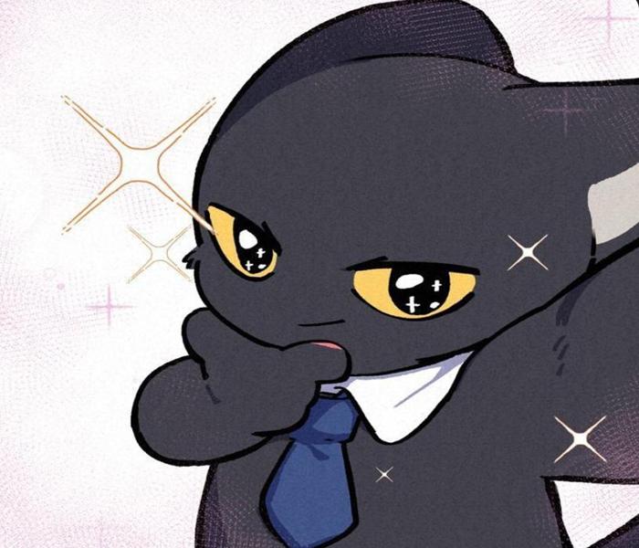 Hình avatar mèo ngầu anime cute