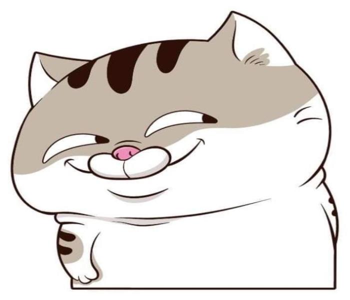 Hình ảnh mèo mập chibi hài hước