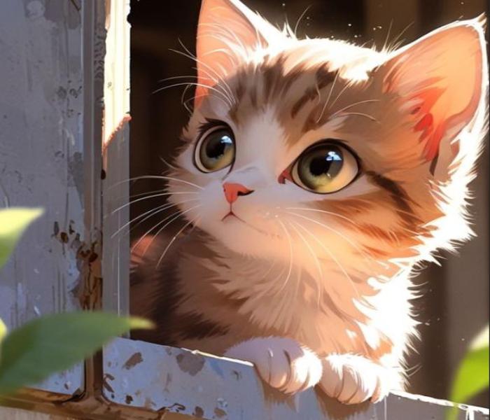 Ảnh mèo chibi xinh