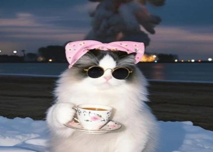 Hình ảnh mèo đeo kính ngầu siêu cool
