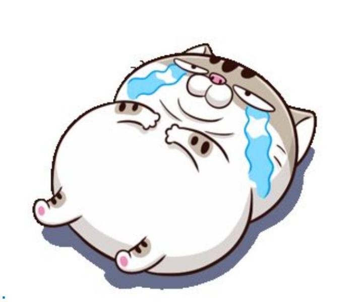 Hình ảnh mèo mập chibi hài hước