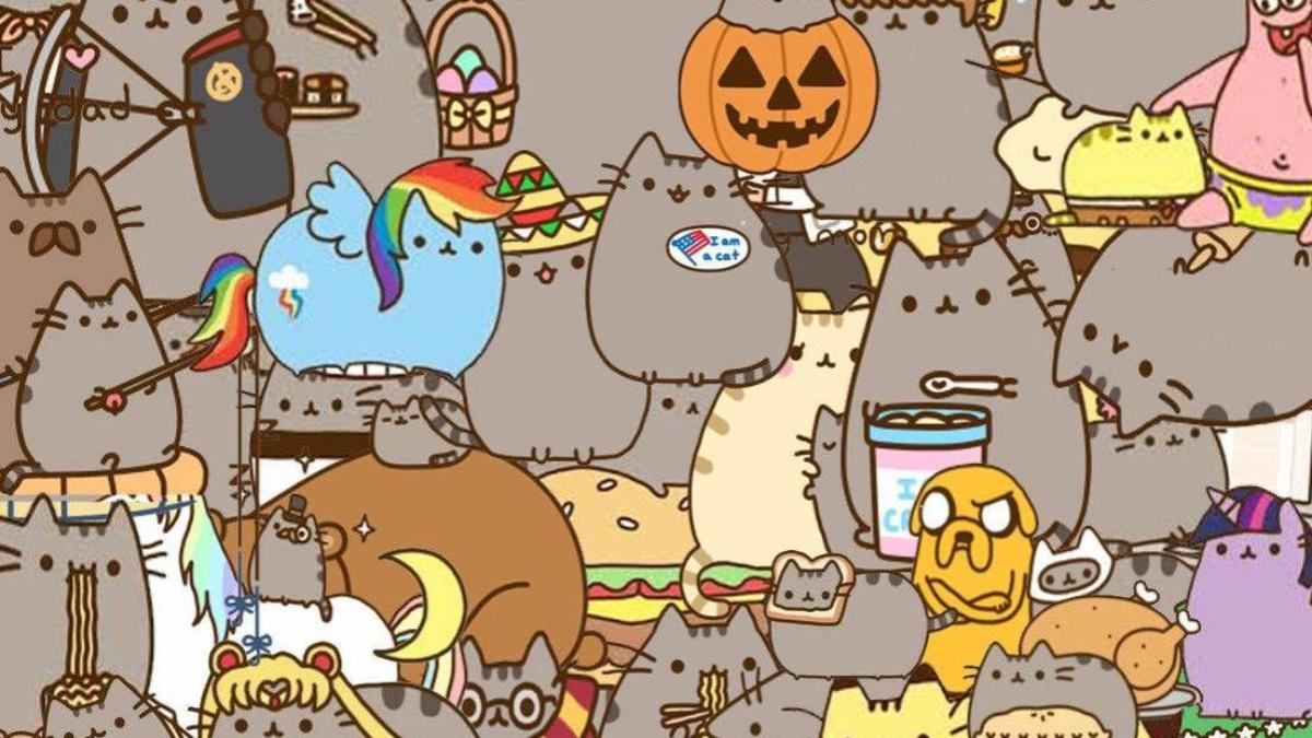 Hình nền mèo pusheen dễ thương 