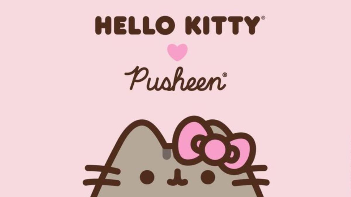 Hình nền máy tính ảnh mèo Pusheen dễ thương 