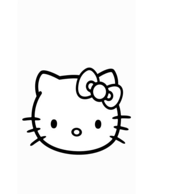 Tranh tô màu mèo kitty