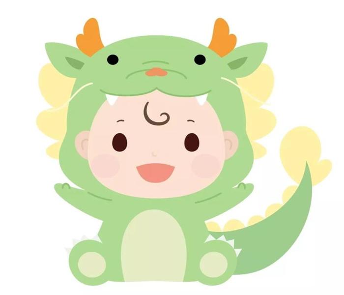 Hình rồng xanh chibi cute