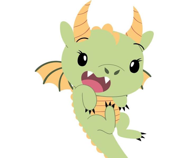 Hình rồng xanh chibi cute