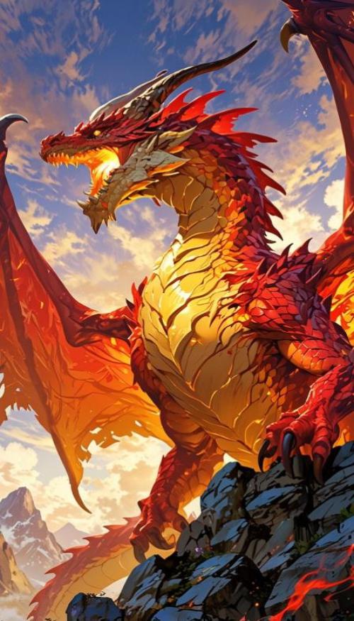 Hình ảnh rồng anime đẹp xinh cho điện thoại 