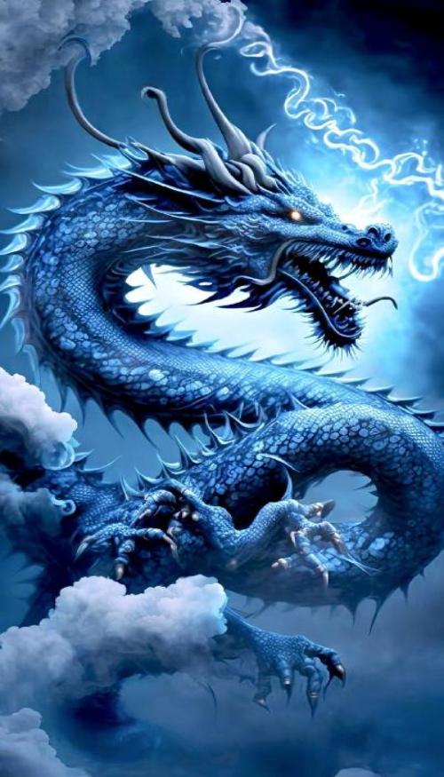 Hình nền con rồng xanh miễn phí 