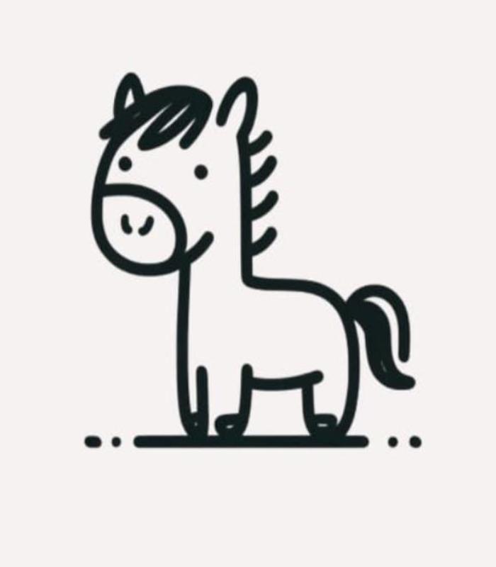 +250 Hình Vẽ Con Ngựa Đơn Giản Chibi Cute, Ảnh Ngựa Pony Vẽ Đáng Yêu