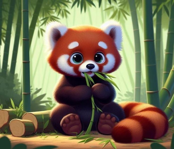 Hình ảnh gấu mèo cute chibi
