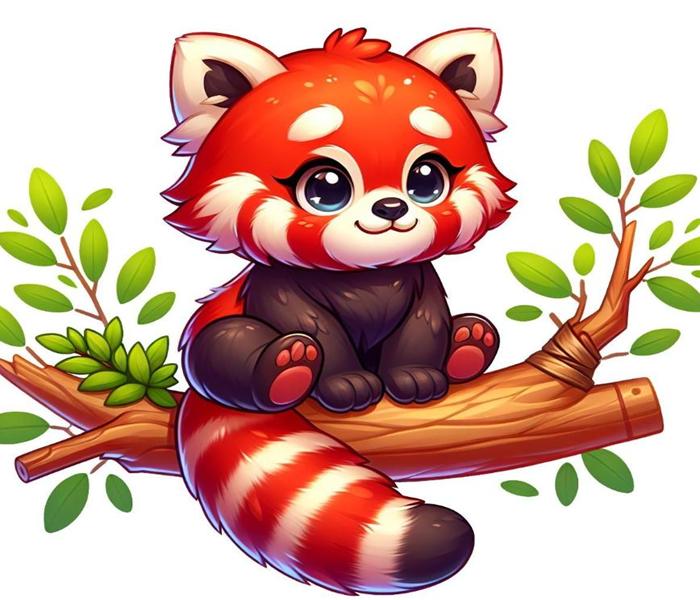 Hình ảnh gấu mèo cute chibi