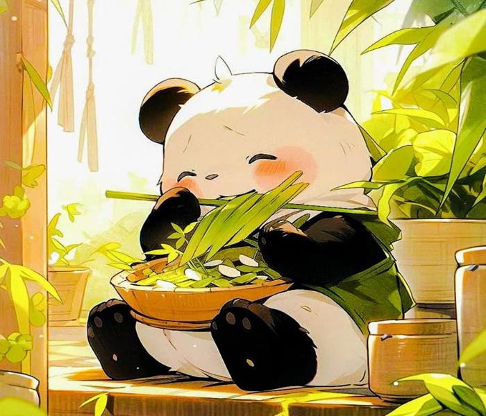 Hình ảnh gấu trúc chibi cute