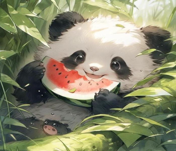 Hình ảnh gấu trúc chibi cute