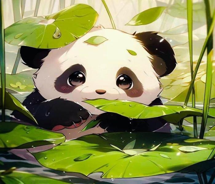 Hình ảnh gấu trúc chibi cute