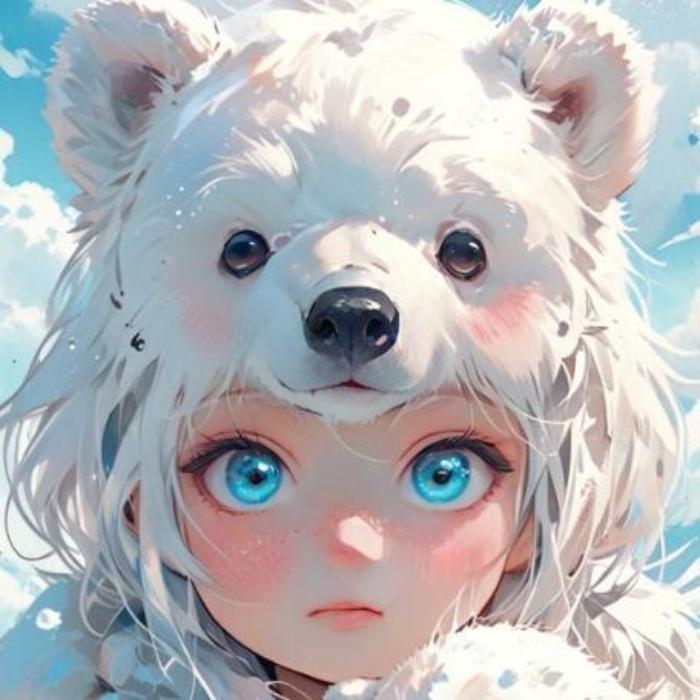 Hình ảnh gấu tuyết trắng anime