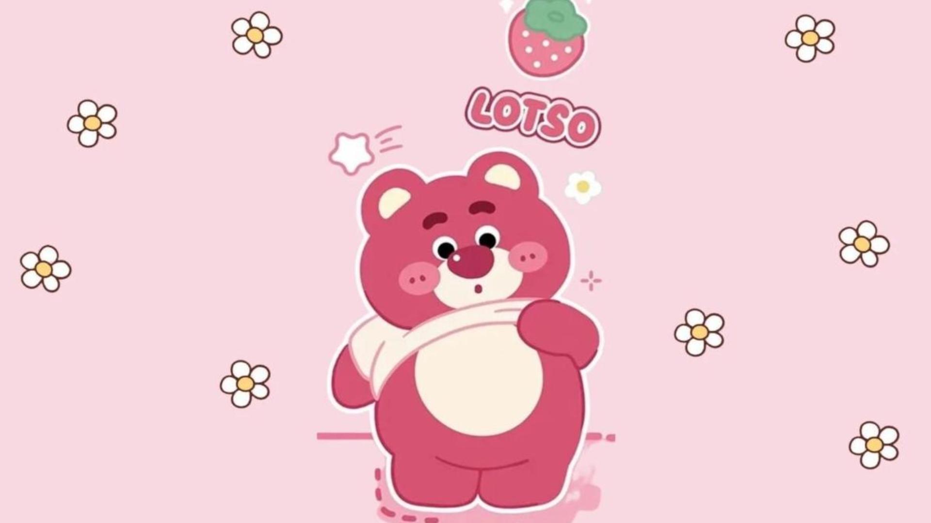 Ảnh nền gấu dâu lotso cho máy tính full HD 