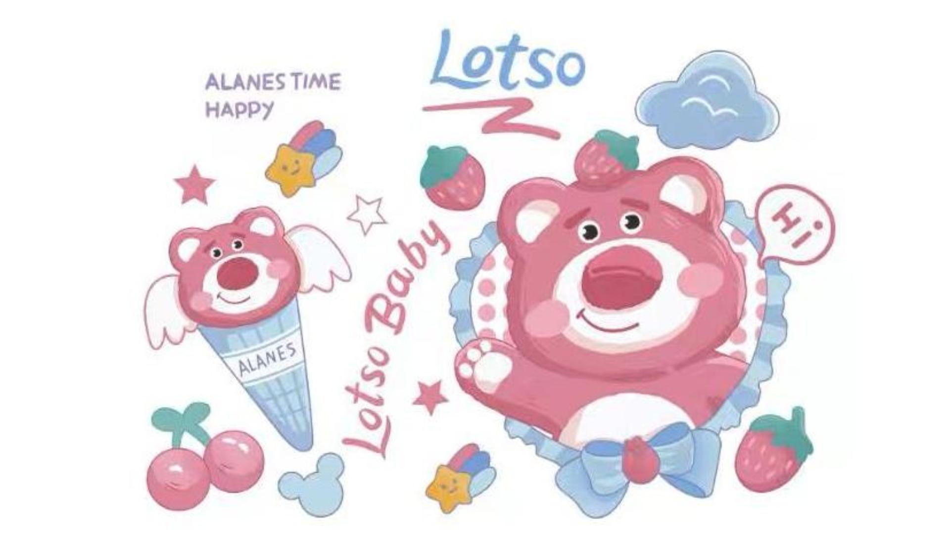 Ảnh nền gấu dâu lotso cho máy tính full HD 