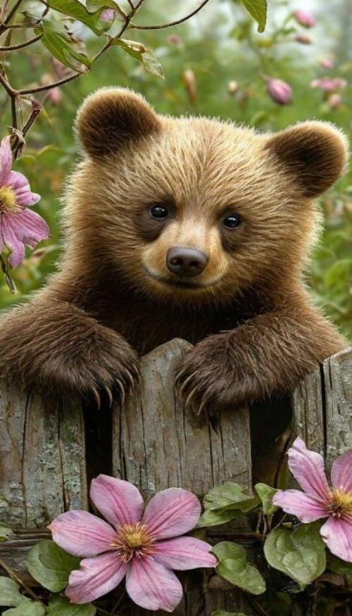 Hình nền gấu nâu cute