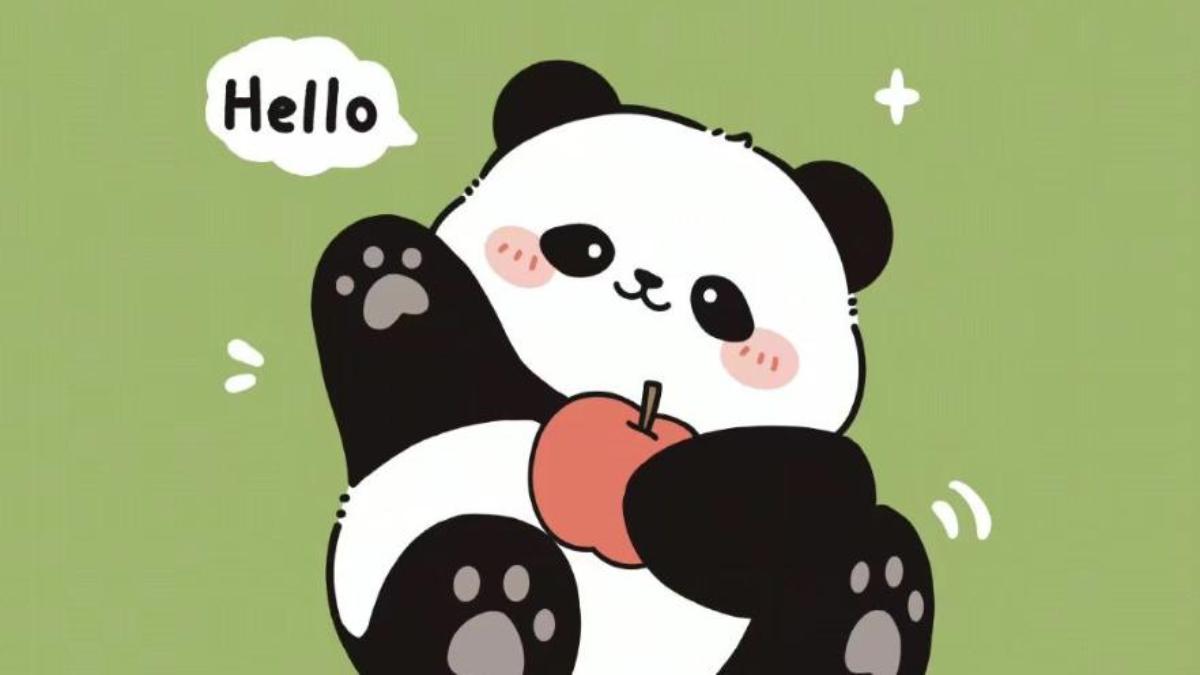 Ảnh nền chibi gấu trúc cho PC cute 