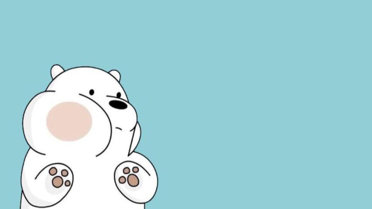 Hình nền máy tính ảnh gấu trắng cute