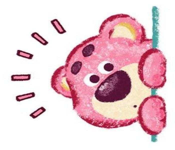 Hình vẽ gấu dâu đáng yêu