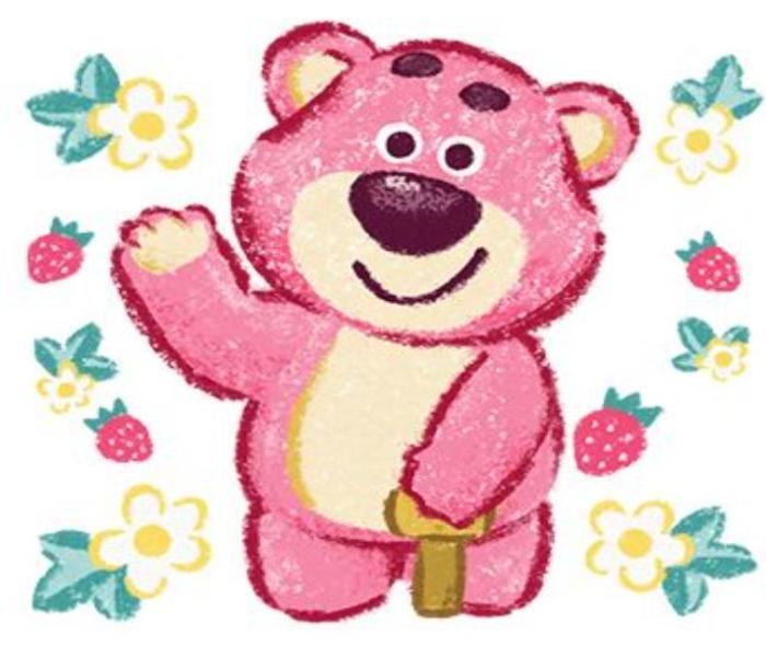 Hình vẽ gấu dâu đáng yêu