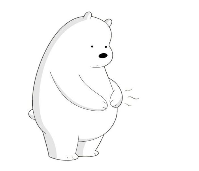 Hình vẽ con gấu đơn giản