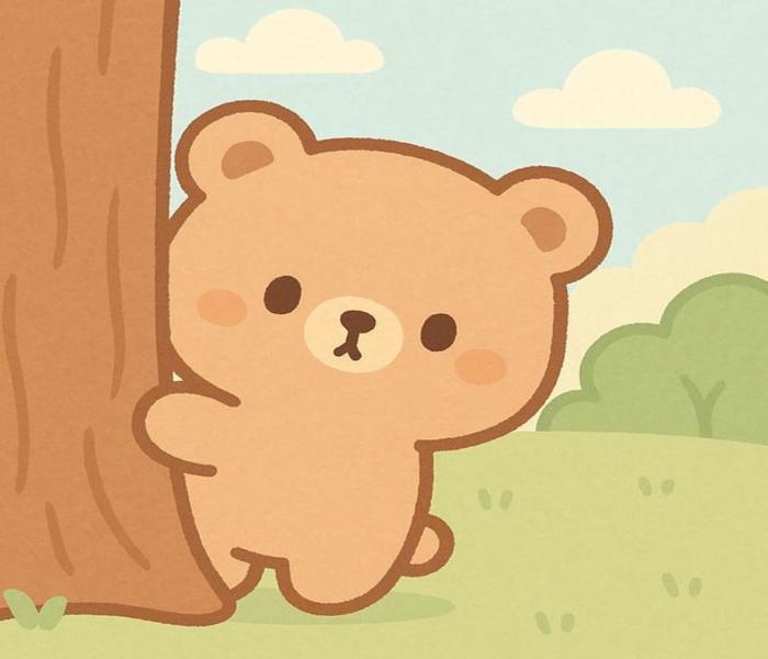 Hình vẽ con gấu đơn giản