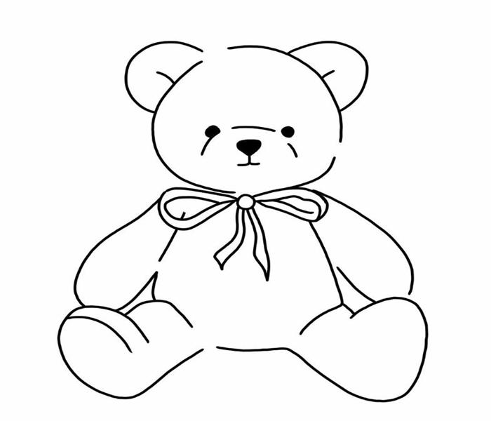 Hình vẽ gấu bông dễ thương