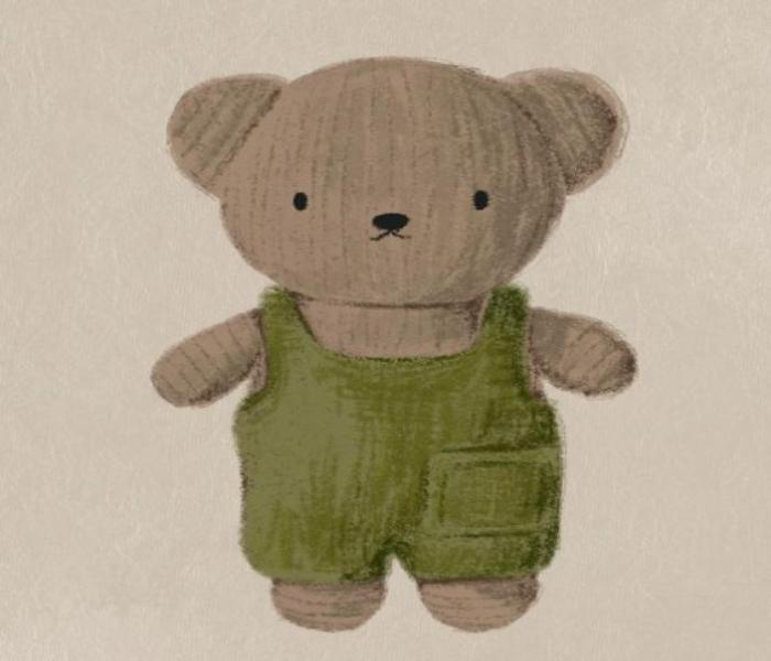 Hình vẽ gấu bông dễ thương