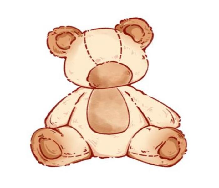 Hình vẽ gấu bông dễ thương