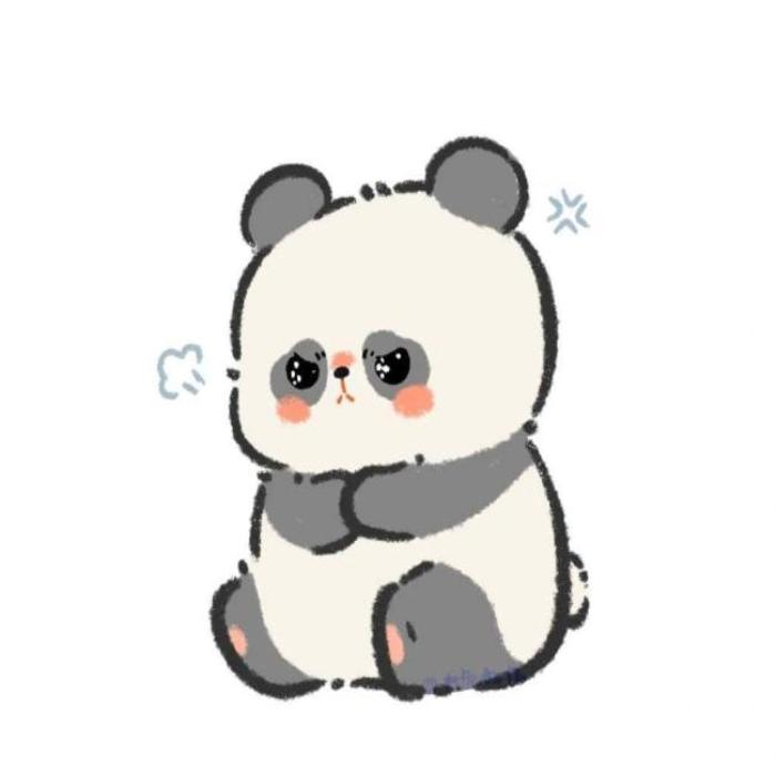 Hình vẽ gấu trúc cute