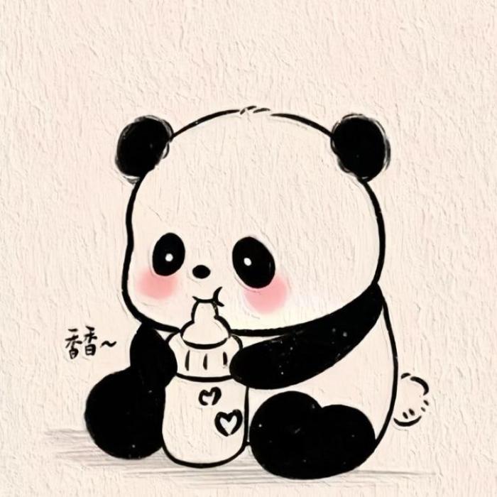 Hình vẽ gấu trúc cute