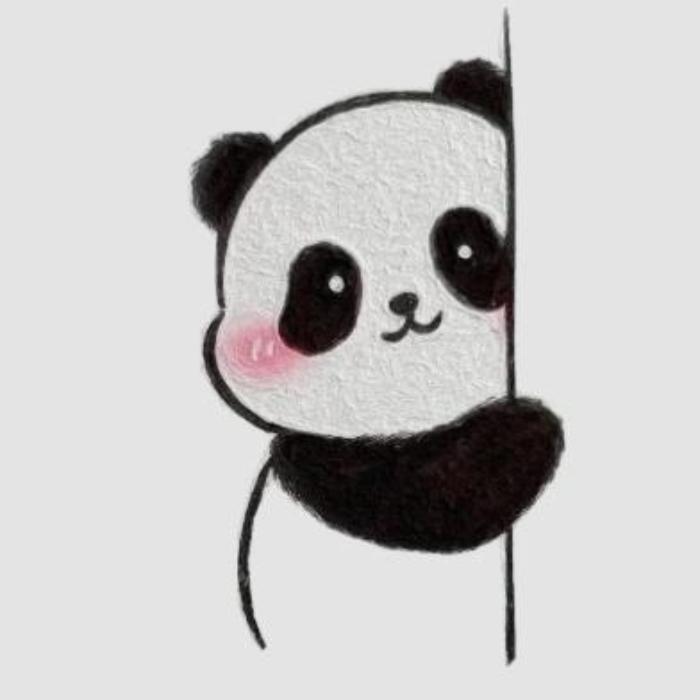 Hình vẽ gấu trúc cute