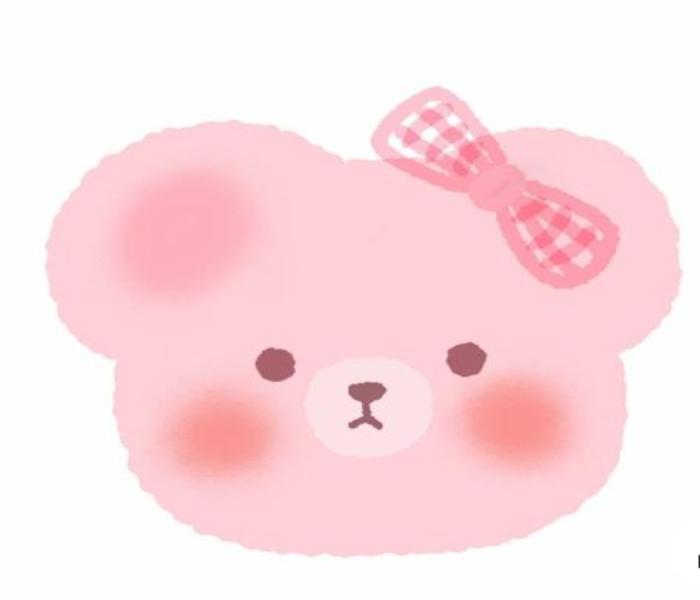 Hình vẽ mặt gấu cute